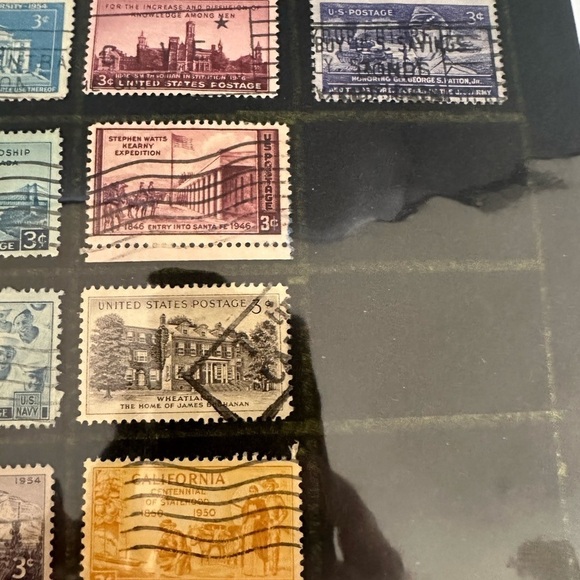 Vintage US Used 3c Stamp Mixed Americana, - Cancelled- - Picture 13 of 14